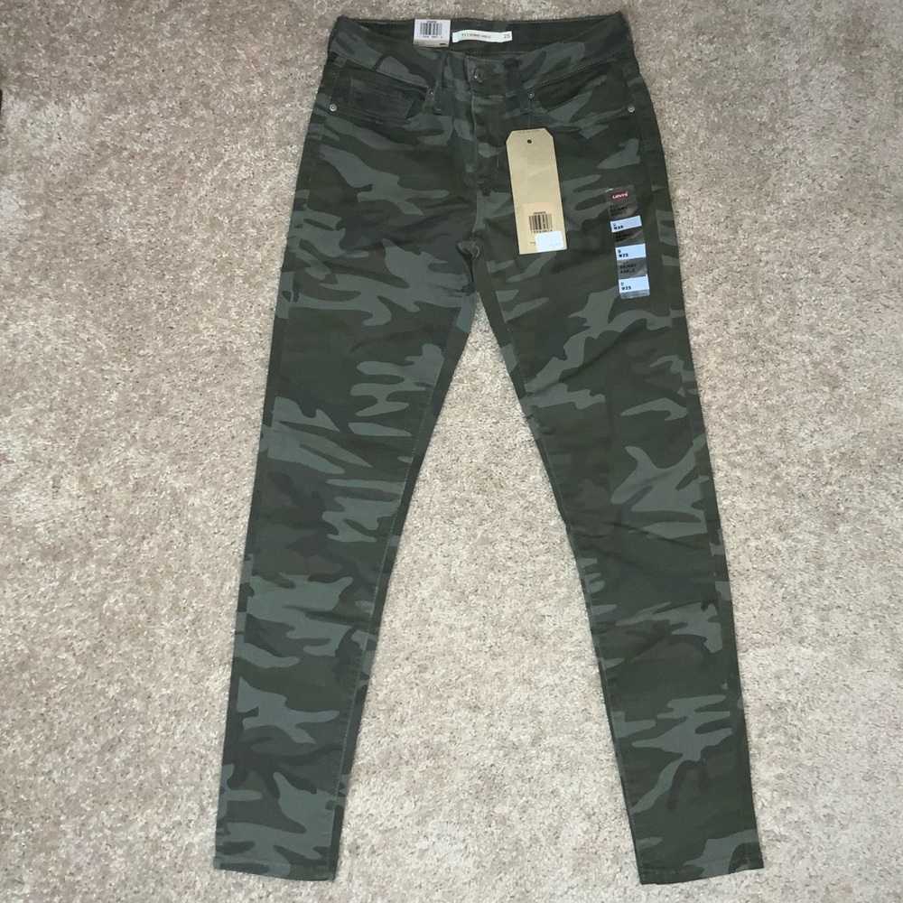 Camouflage 711 Levi Skinny Ankle Jeans